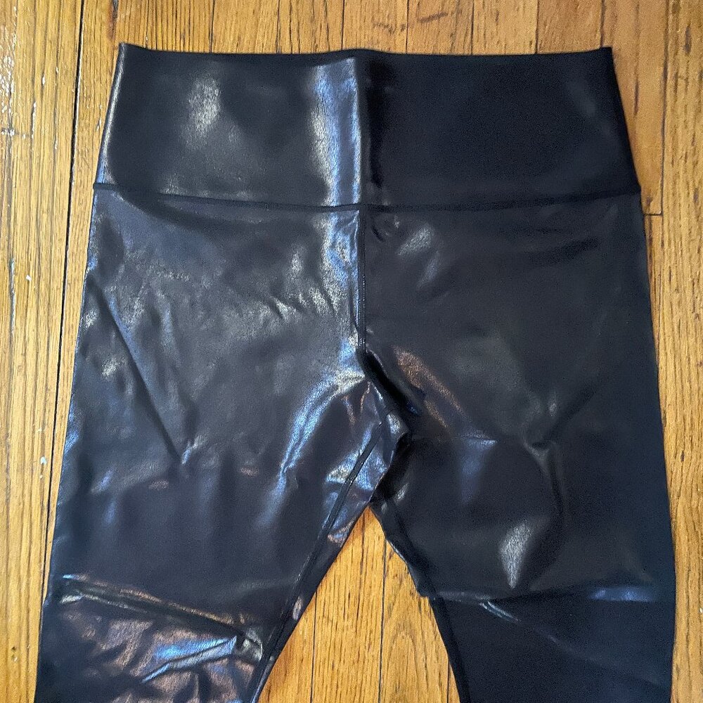 NWOT Knix/Birds Papaya faux leather compression leggings size XXL